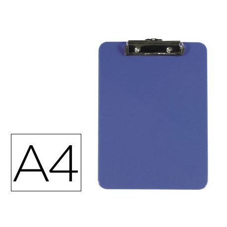 PORTANOTAS Q-CONNECT PLASTICO DIN A4 AZUL 3 MM