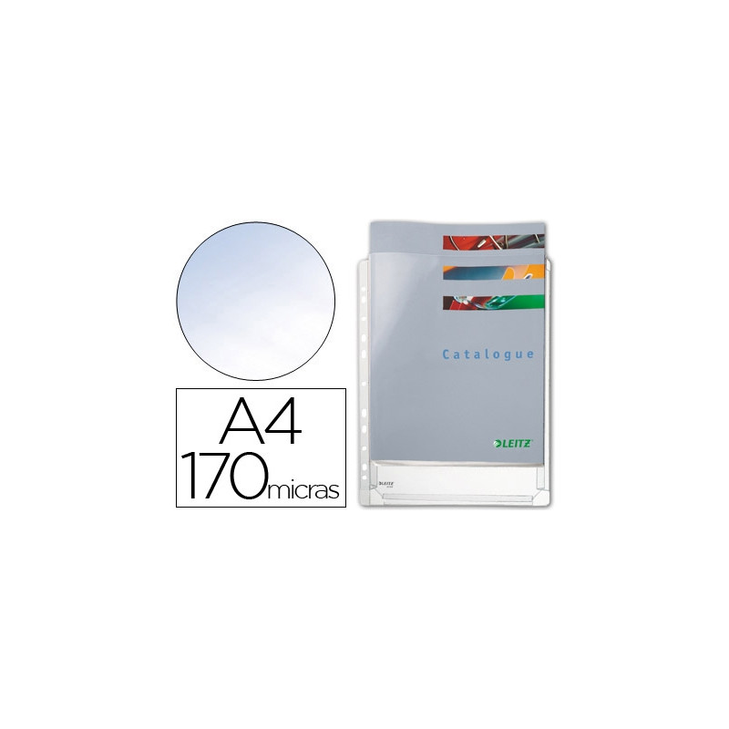 FUNDA MULTITALADRO ESSELTE DIN A4 PVC 170 MC CON FUELLE CAPACIDAD 200 HOJAS 