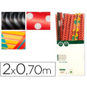PAPEL FANTASIA TODO AóO ROLLO DE 2X0,70 MT PAPEL 60 GR MODELOS SURTIDOS