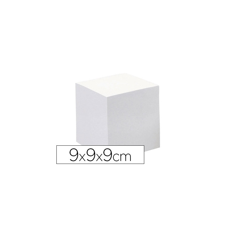 TACO PAPEL QUO VADIS ENCOLADO BLANCO 680 HOJAS 100% RECICLADO 90X90X90 MM 90 GR