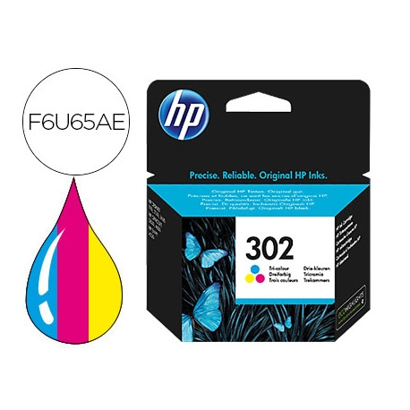 INK-JET HP 302 DESKJET 1110 / 2130 / 3630 OFFICEJET 3830 / 4650 ENVY 4520 TRICOLOR 165 PAG INK-JET HP 302 DESKJET 1110 / 2130 / 3630 OFFICEJET 3830 / 4650 ENVY 4520 TRICOLOR 165 PAG