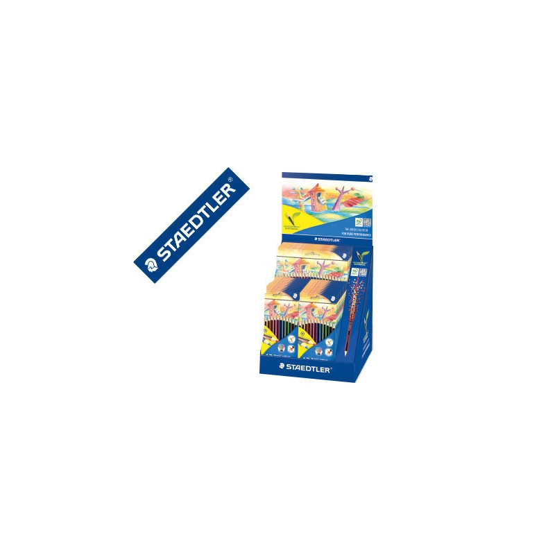LAPICES DE COLORES STAEDTLER NORIS COLOUR 185 EXPOSITOR DE 20 CAJAS DE 12 COLORES Y 5 CAJAS DE 24 CO