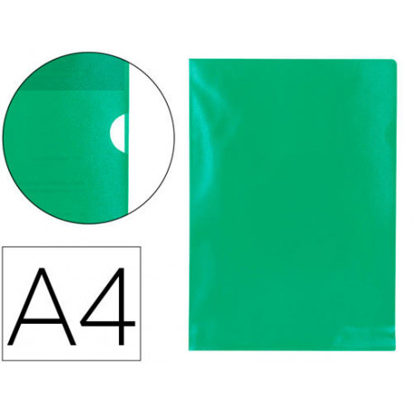 CARPETA DOSSIER UÑERO PLASTICO Q-CONNECT DIN A4 120 MICRAS VERDE CARPETA DOSSIER UÑERO PLASTICO Q-CONNECT DIN A4 120 MICRAS VERDE