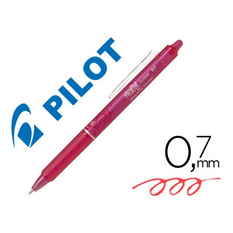 BOLIGRAFO PILOT FRIXION CLICKER BORRABLE 0,7 MM COLOR ROSA