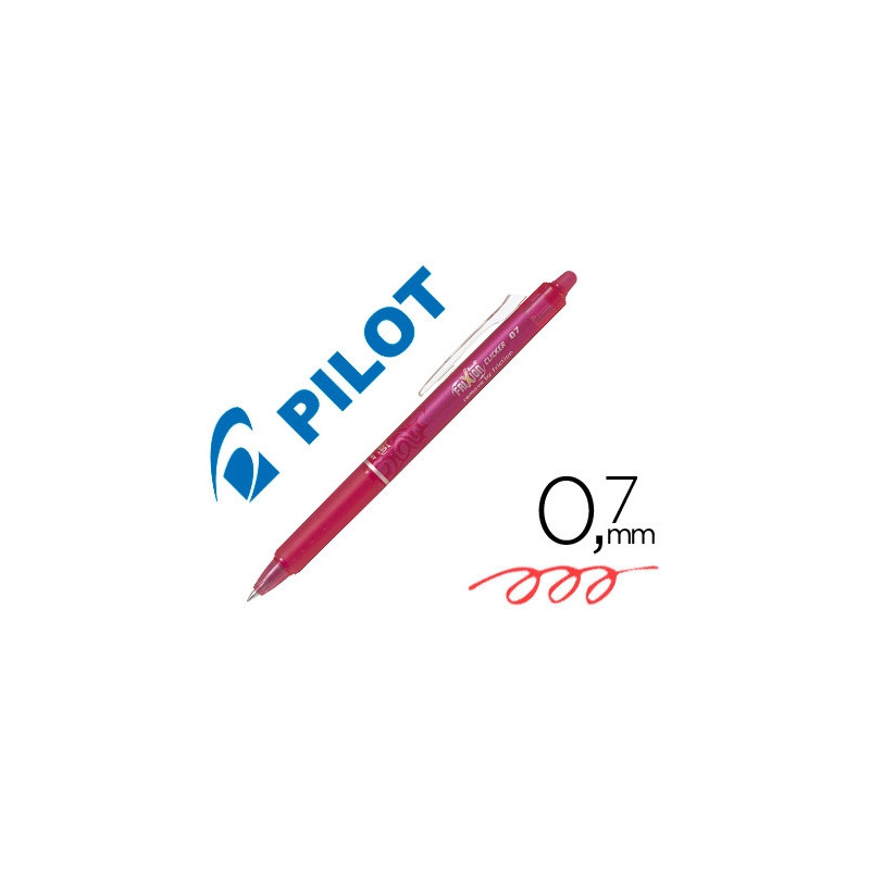 BOLIGRAFO PILOT FRIXION CLICKER BORRABLE 0,7 MM COLOR ROSA