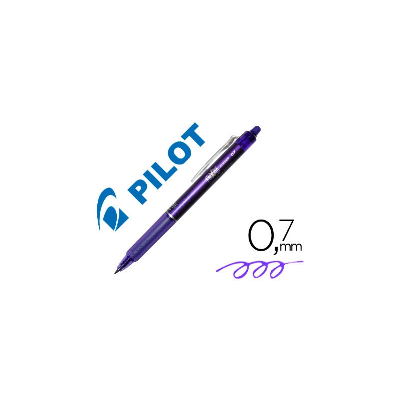 BOLIGRAFO PILOT FRIXION CLICKER BORRABLE 0,7 MM COLOR VIOLETA
