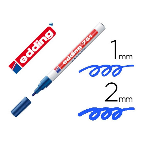 ROTULADOR EDDING PUNTA FIBRA 751 AZUL PUNTA REDONDA 1-2 MM ROTULADOR EDDING PUNTA FIBRA 751 AZUL PUNTA REDONDA 1-2 MM
