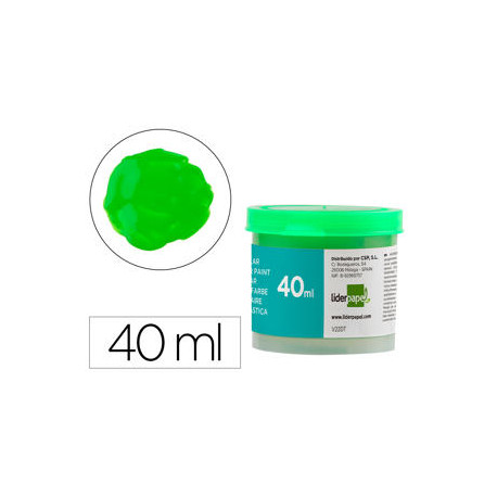 TEMPERA LIDERPAPEL ESCOLAR 40 ML VERDE CLARO TEMPERA LIDERPAPEL ESCOLAR 40 ML VERDE CLARO