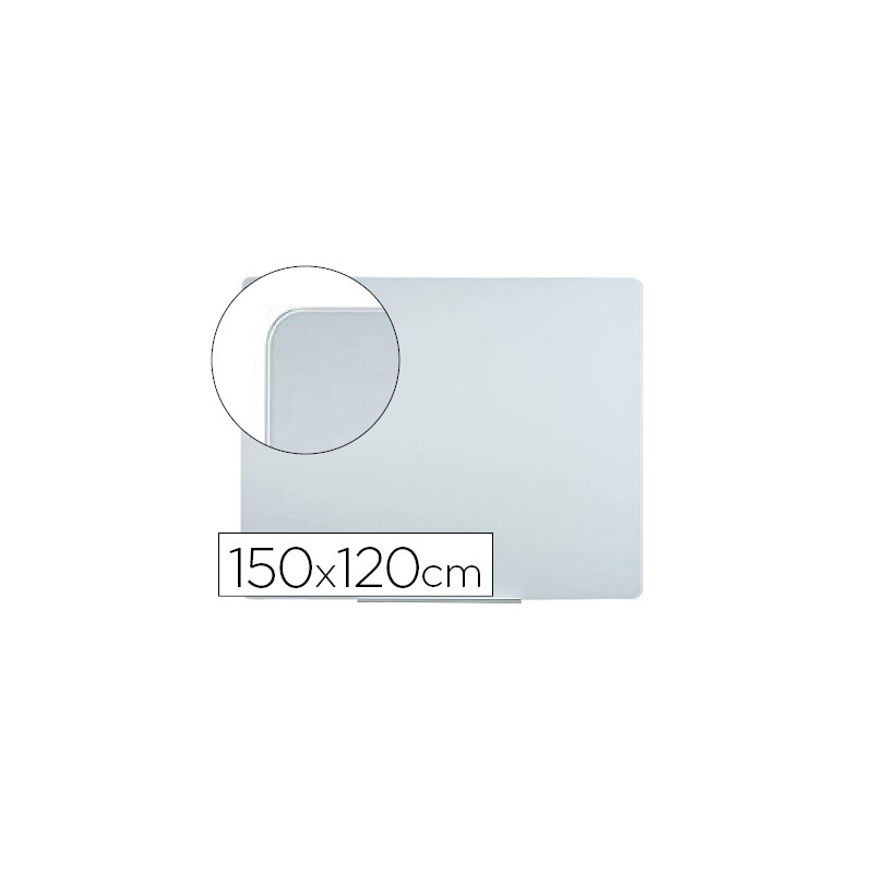 PIZARRA BLANCA BI-OFFICE CRISTAL MAGNETICA 150X120 CM
