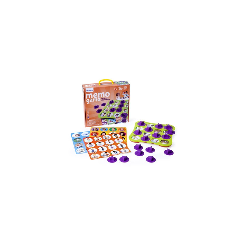 JUEGO MINILAND MEMO GAME EDUCACION EN VALORES 12 LAMINAS