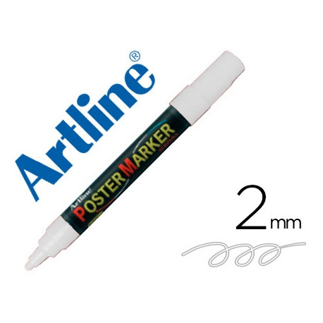 ROTULADOR ARTLINE POSTER MARKER EPP-4-BLA PUNTA REDONDA 2 MM COLOR BLANCO ROTULADOR ARTLINE POSTER MARKER EPP-4-BLA PUNTA REDONDA 2 MM COLOR BLANCO