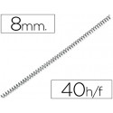 ESPIRAL METALICO Q-CONNECT 56 4:1 8MM 1MM 