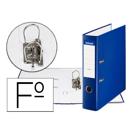 ARCHIVADOR DE PALANCA ESSELTE CARTON FORRADO PVC FOLIO LOMO DE 75 MM CON RADO AZUL ARCHIVADOR DE PALANCA ESSELTE CARTON FORRADO PVC FOLIO LOMO DE 75 MM CON RADO AZUL