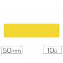 SIMBOLO ADHESIVO TARIFOLD PVC TIRA LONGITUDINAL DELIMITACION SUELO 50 MM AMARILLO PACK DE 10 UNIDADE