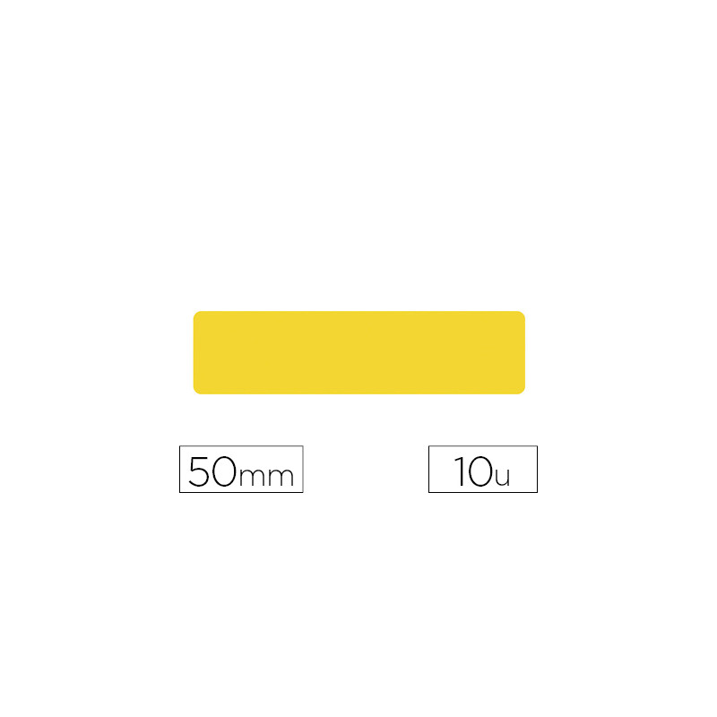 SIMBOLO ADHESIVO TARIFOLD PVC TIRA LONGITUDINAL DELIMITACION SUELO 50 MM AMARILLO PACK DE 10 UNIDADE
