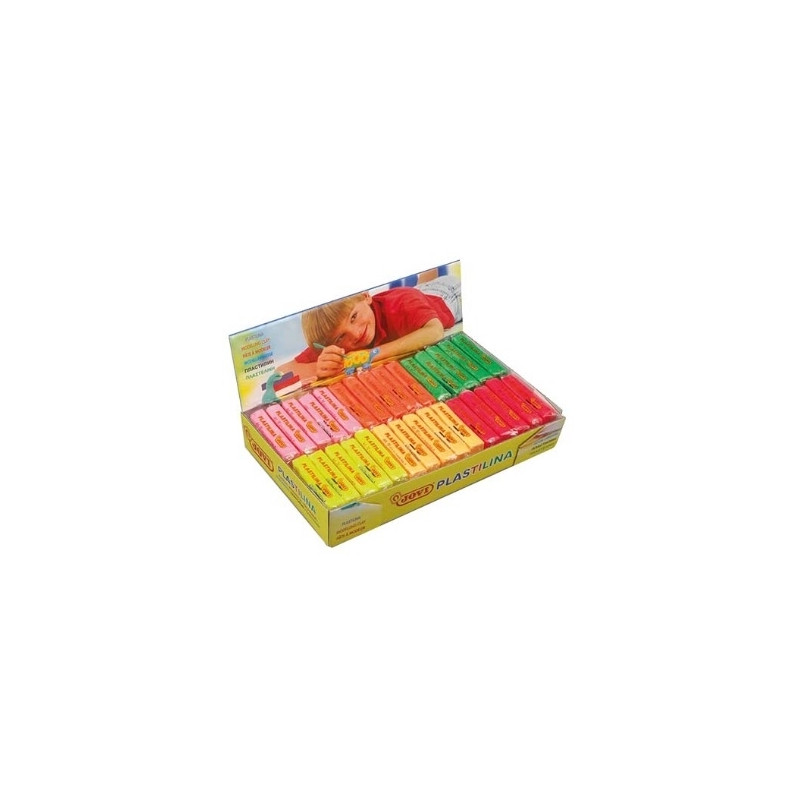 PLASTILINA JOVI 70F TAMAÑO PEQUEÑO COLORES FLUORESCENTES