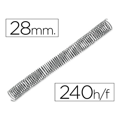 ESPIRAL METALICO Q-CONNECT 64 5:1 28MM 1,2MM ESPIRAL METALICO Q-CONNECT 64 5:1 28MM 1,2MM