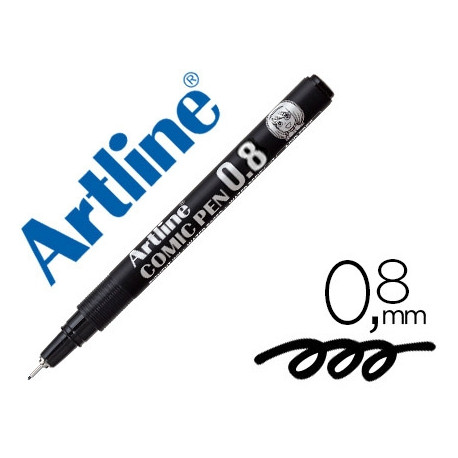 ROTULADOR ARTLINE CALIBRADO MICROMETRICO NEGRO COMIC PEN EK-288 PUNTA POLIACETAL 0,8 MM RESISTENTE A ROTULADOR ARTLINE CALIBRADO MICROMETRICO NEGRO COMIC PEN EK-288 PUNTA POLIACETAL 0,8 MM RESISTENTE A