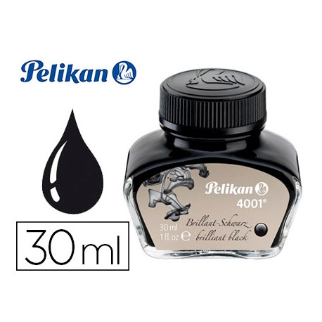 TINTA ESTILOGRAFICA PELIKAN 4001 NEGRO BRILLANTE BOTE 30 ML TINTA ESTILOGRAFICA PELIKAN 4001 NEGRO BRILLANTE BOTE 30 ML
