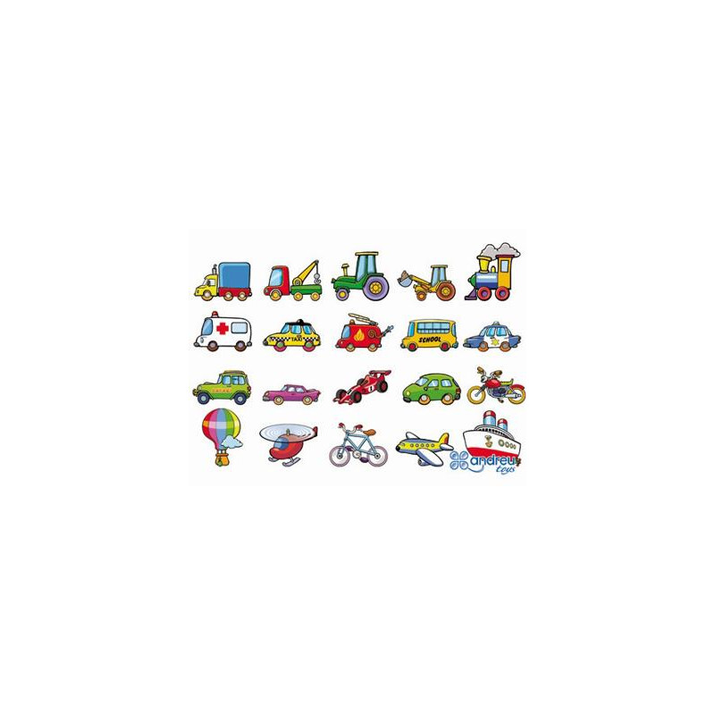 JUEGO ANDREUTOYS VEHICULOS MAGNETICOS 8 CM CAJA DE 20 UNIDADES SURTIDAS 20,6X19X4,5 CM