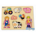 PUZZLE ANDREUTOYS MADERA GRANJA 8 PIEZAS