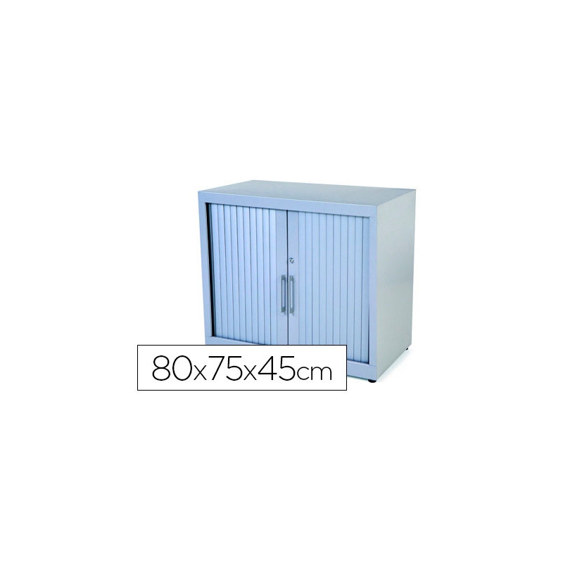 ARMARIO METALICO ROCADA DOS PUERTAS TIPO PERSIANA INCLUYE UNA BALDA SERIE STORE 80X70X45 CM ACABADO 