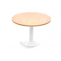 MESA DE REUNION ROCADA MEETING 3005ATW04 ESTRUCTURA COLUMNA ACERO BLANCO TABLERO MADERA BLANCO 100 C