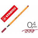 ROTULADOR STABILO PUNTA DE FIBRA POINT 88 PURPURA PUNTA FINA 0,4MM
