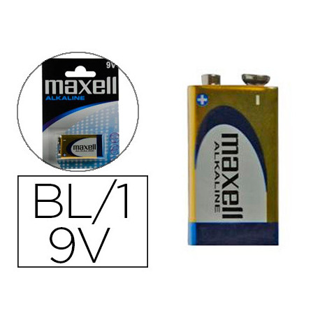 PILA MAXELL ALCALINA 9V LR09 BLISTER DE 1 UNIDAD