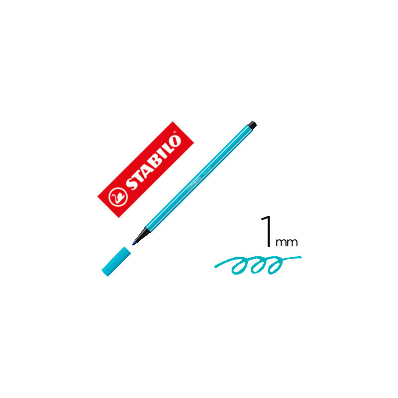ROTULADOR STABILO ACUARELABLE PEN 68 AZUL COBALTO PUNTA GRUESA 1MM