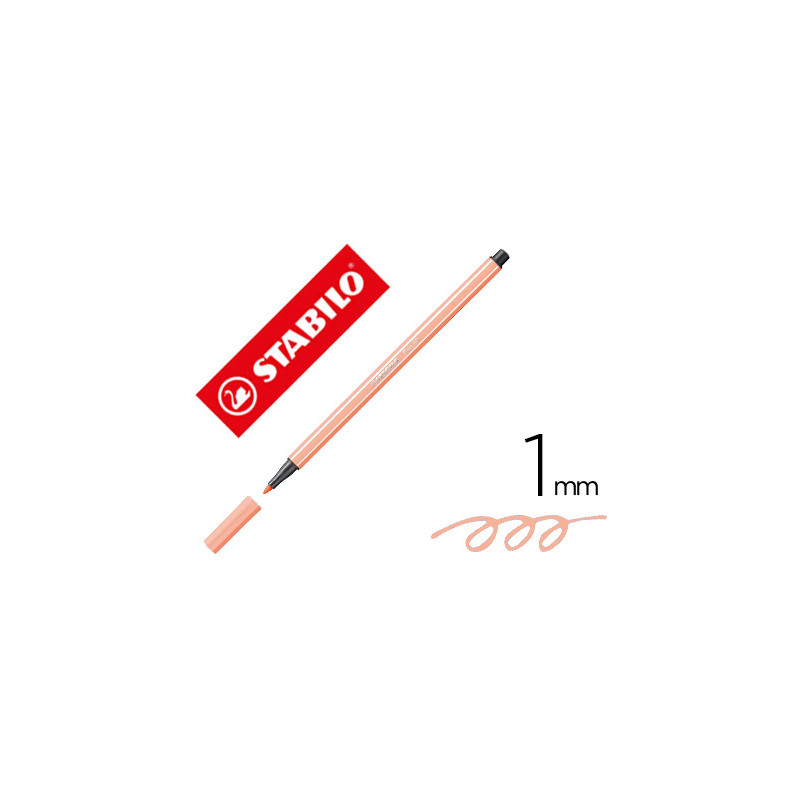 ROTULADOR STABILO ACUARELABLE PEN 68 CARNE CLARO PUNTA GRUESA 1MM