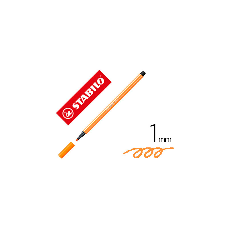 ROTULADOR STABILO ACUARELABLE PEN 68 OCRE PUNTA GRUESA 1MM