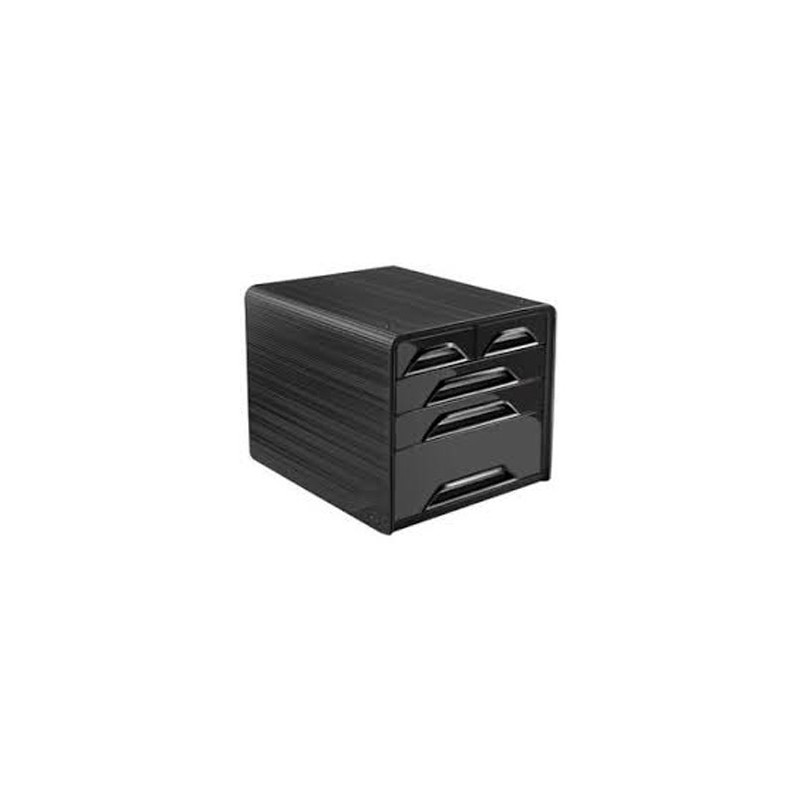 FICHERO CAJONES DE SOBREMESA CEP 5 CAJONES MIXTOS NEGRO/NEGRO 360X288X270 MM
