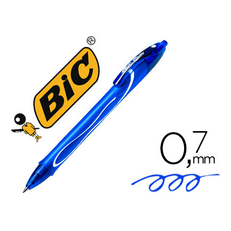 BOLIGRAFO BIC GELOCITY QUICK DRY RETRACTIL TINTA GEL AZUL PUNTA DE 0,7 MM BOLIGRAFO BIC GELOCITY QUICK DRY RETRACTIL TINTA GEL AZUL PUNTA DE 0,7 MM