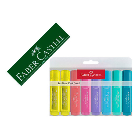 ROTULADOR FABER FLUORESCENTE 1546 COLOR PASTEL ESTUCHE 8 UNIDADES SURTIDAS ROTULADOR FABER FLUORESCENTE 1546 COLOR PASTEL ESTUCHE 8 UNIDADES SURTIDAS