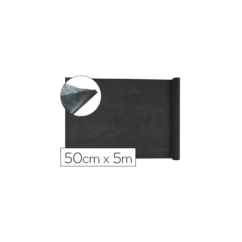 TEJIDO SIN TEJER LIDERPAPEL TERILENO 25 G/M2 ROLLO DE 5 MT NEGRO