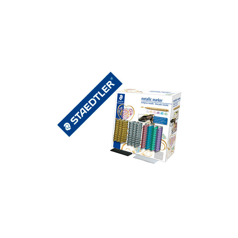 ROTULADOR STAEDTLER METALICO 8323 EXPOSITOR SOBREMESA DE 100 UNIDADES COLORES SURTIDOS