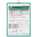 FUNDA PARA COLGAR TARIFOLD DIN A4 PVC CON ANILLA MARCO VERDE PACK DE 5 UNIDADES
