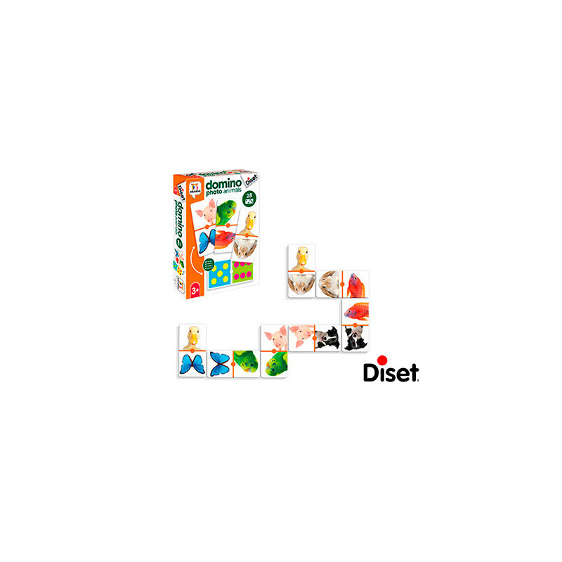 JUEGO DISET EDUCATIVO DOMINO PHOTO ANIMALS