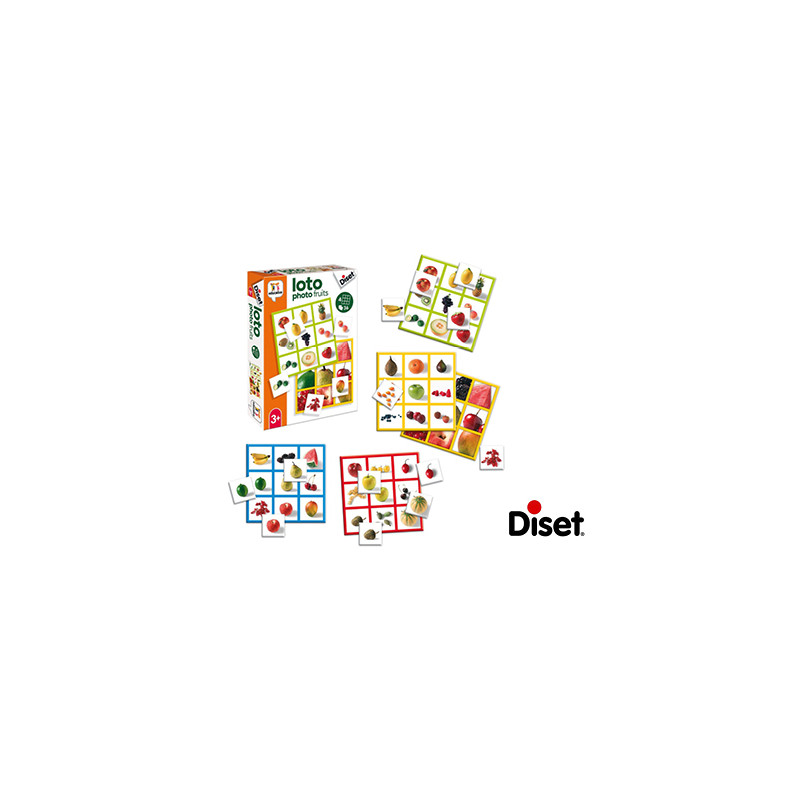 JUEGO DISET EDUCATIVO LOTO PHOTO FRUITS