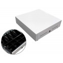 CAJON PORTAMONEDAS 8 MONEDEROS 4 BILLETEROS CON LLAVE ELECTRICO BLANCO 410X415X110MM