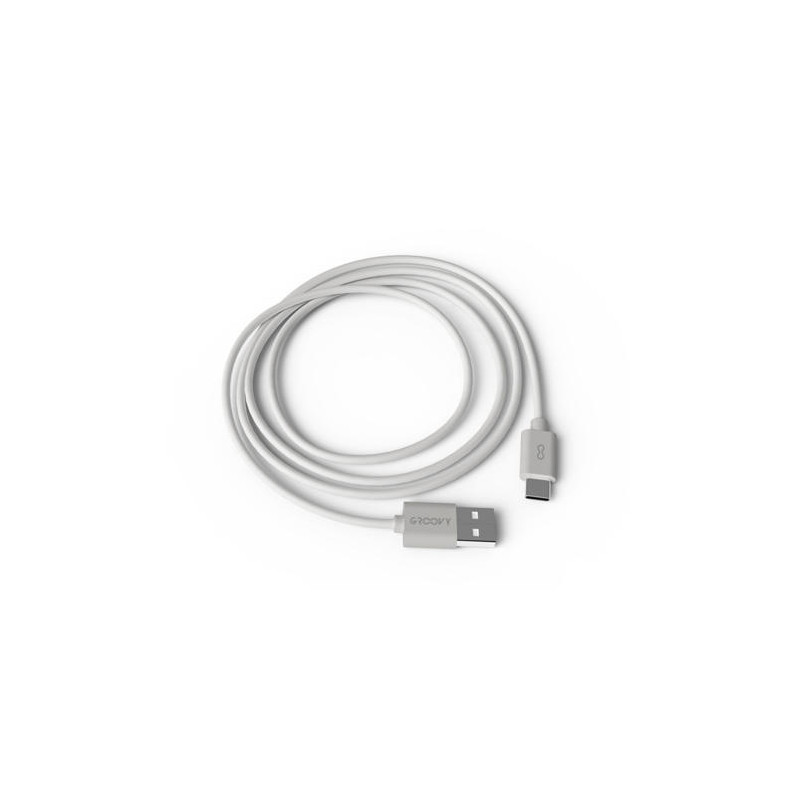 CABLE GROOVY USB-A A TIPO C LONGITUD 1 MT COLOR BLANCO