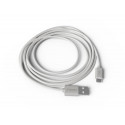 CABLE GROOVY USB-A A MICRO USB LONGITUD 2 MT COLOR BLANCO