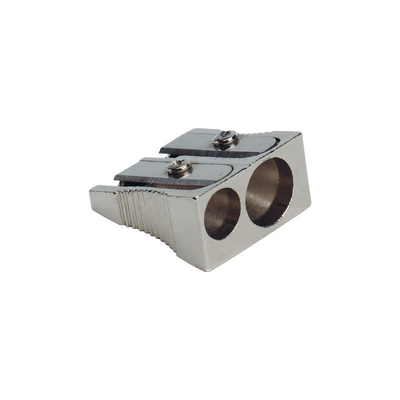 SACAPUNTAS Q-CONNECT METALICO 2 USOS CUÑA
