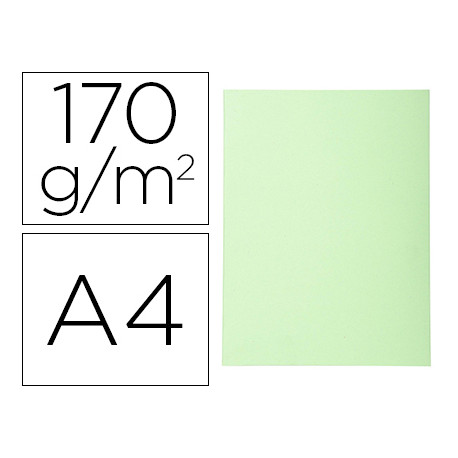 SUBCARPETA CARTULINA RECICLADA EXACOMPTA DIN A4 VERDE VIVO 170 GR