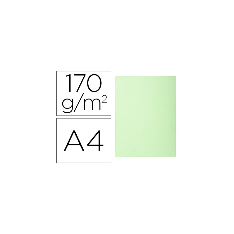 SUBCARPETA CARTULINA RECICLADA EXACOMPTA DIN A4 VERDE VIVO 170 GR