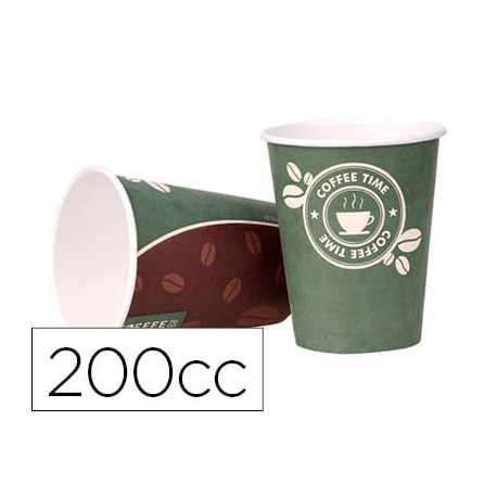 VASO TERMICO CARTON 200 CC PAQUETE DE 50 UNIDADES