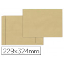 SOBRE LIDERPAPEL BOLSA FUELLE KRAFT 229X324X30 MM SOLAPA TIRA DE SILICONA PAPEL 120 GR CAJA DE 50 UN