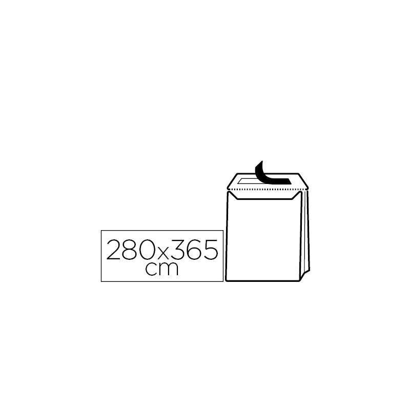 SOBRE LIDERPAPEL BOLSA FUELLE KRAFT 280X365X30MM SOLAPA TIRADE SILICONA PAPEL 120 GR CAJA DE 50 UNID