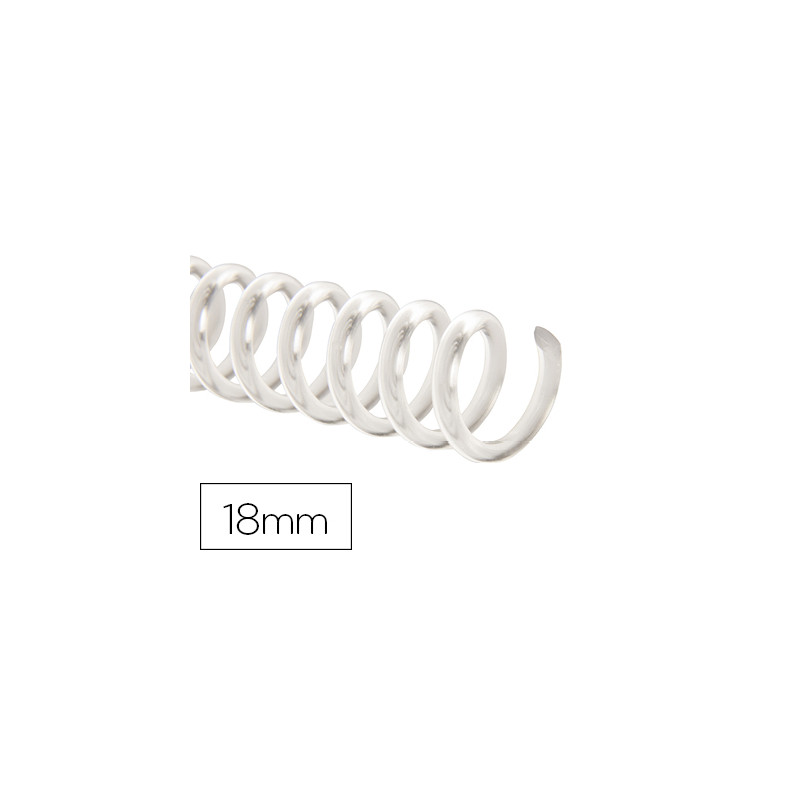 ESPIRAL PLASTICO Q-CONNECT TRANSPARENTE 32 5:1 18MM 2MM CAJA DE 100 UNIDADES